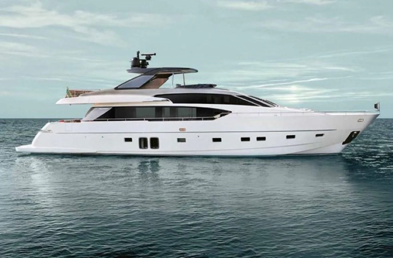 a white yacht in the water aboard Y2 Yacht for Sale