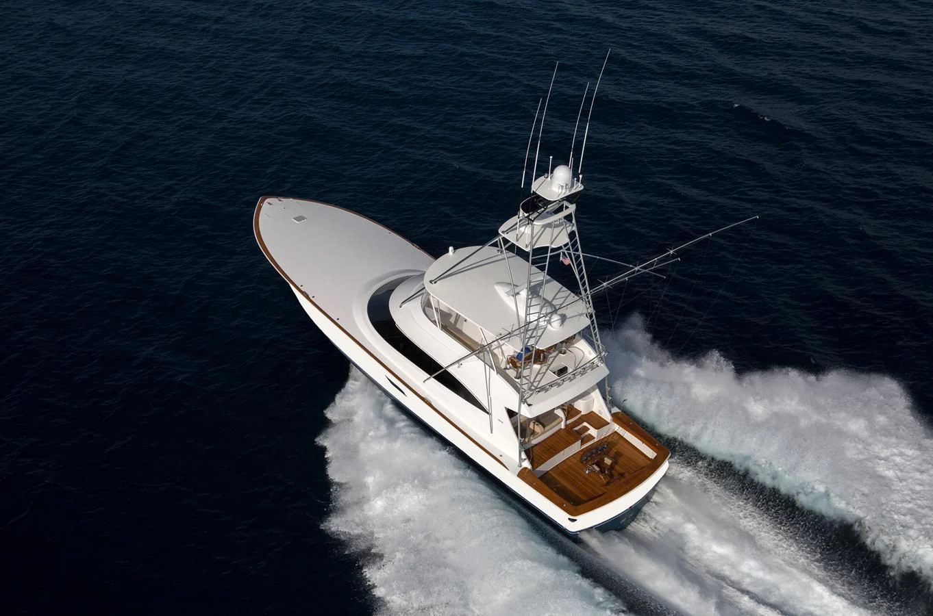 a boat in the water aboard 80'VIKING 2018 Yacht for Sale