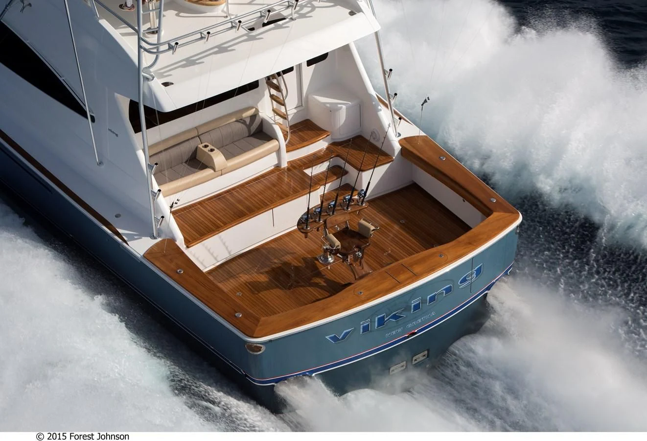 a boat on the water aboard 80'VIKING 2018 Yacht for Sale