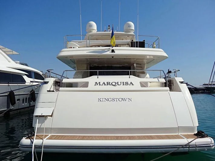 a white boat in the water aboard WATCH ME Yacht for Charter