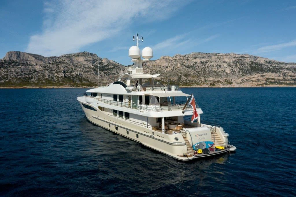 a boat in the water aboard GRACE (YET) Yacht for Sale
