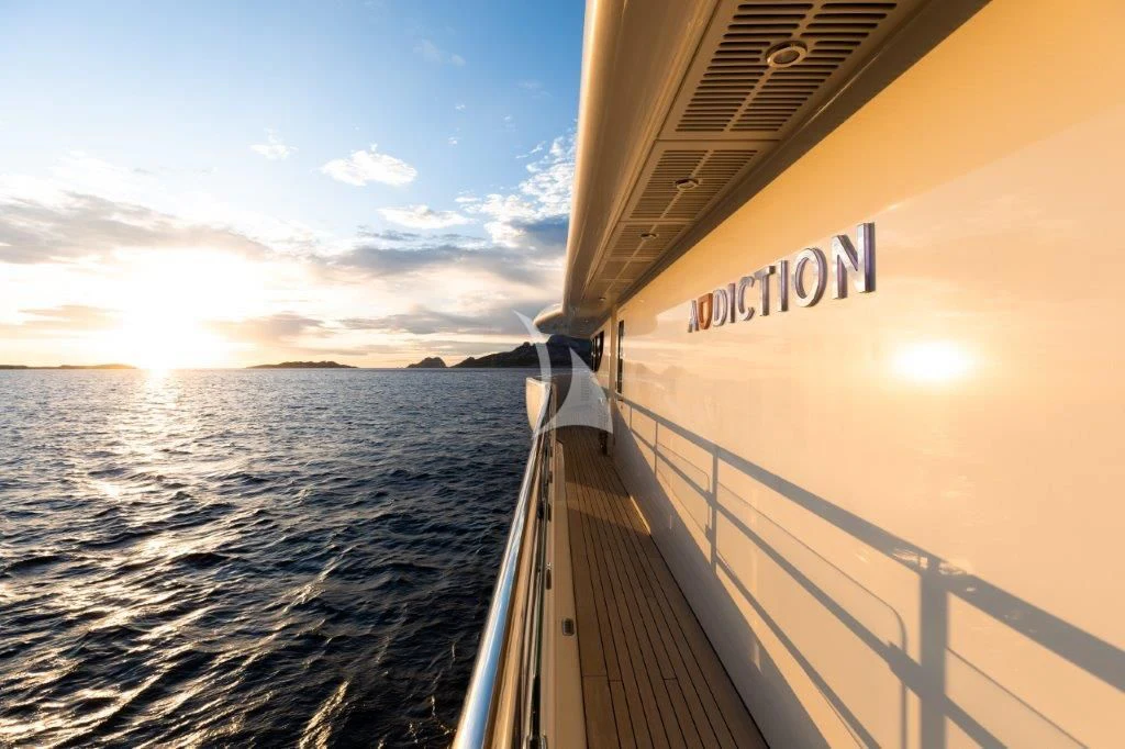 a boat on the water aboard GRACE (YET) Yacht for Sale