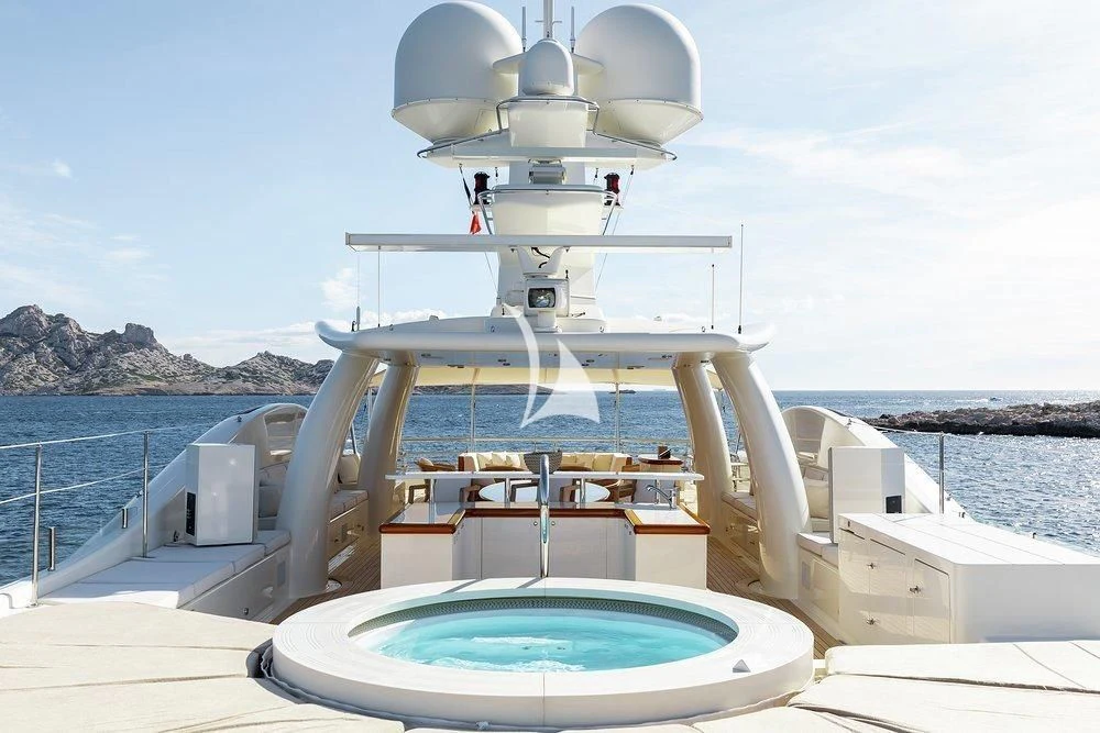 a boat on the water aboard GRACE (YET) Yacht for Sale