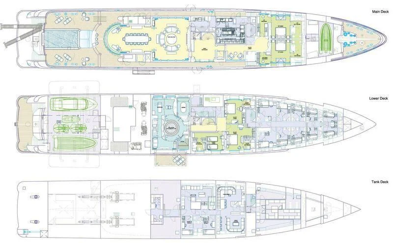 diagram aboard PLVS VLTRA Yacht for Sale