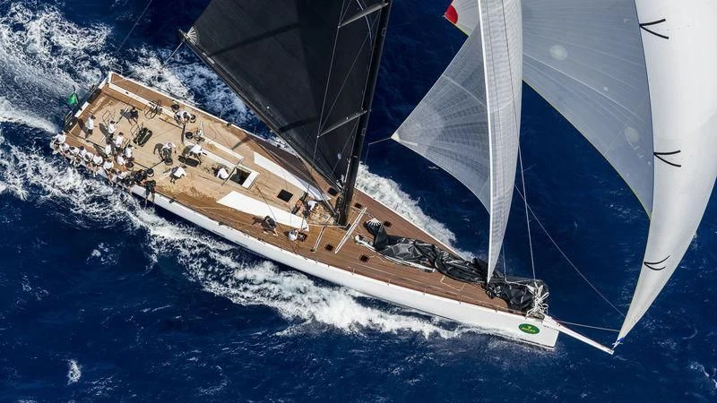 a boat on the water aboard GALATEIA Yacht for Sale