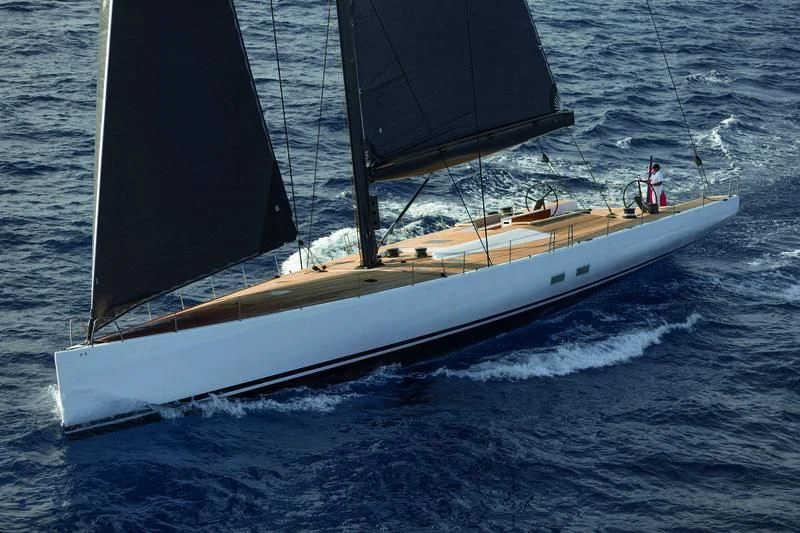 a boat on the water aboard GALATEIA Yacht for Sale