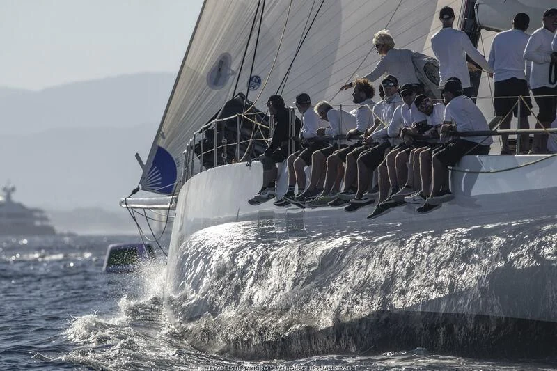 a group of people on a sailboat aboard GALATEIA Yacht for Sale