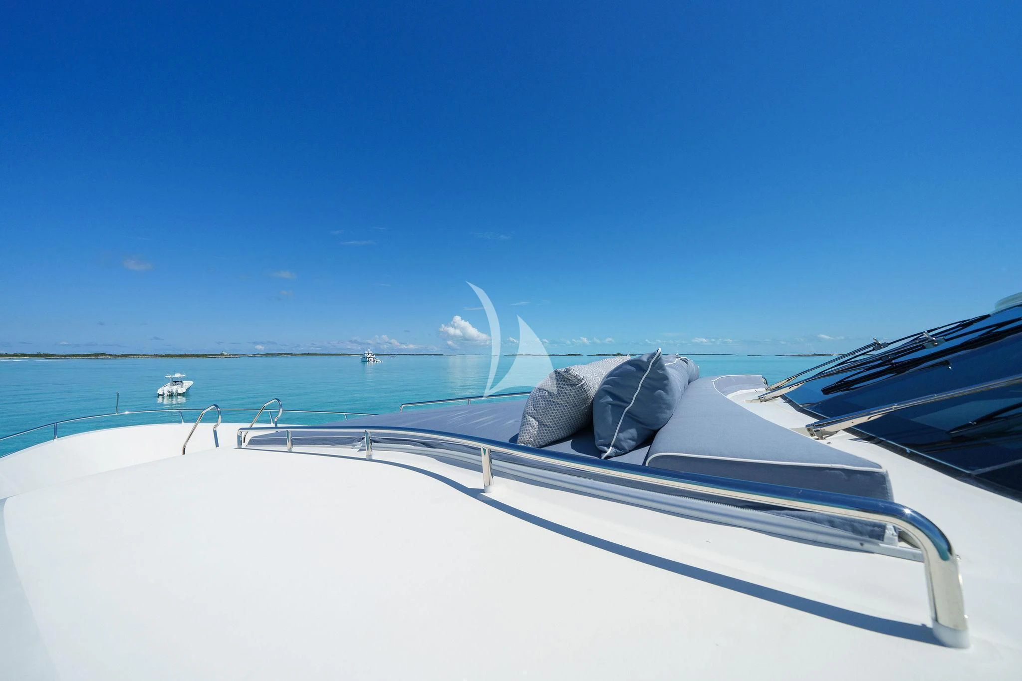 a boat on the water aboard BLACK SHEEP Yacht for Sale