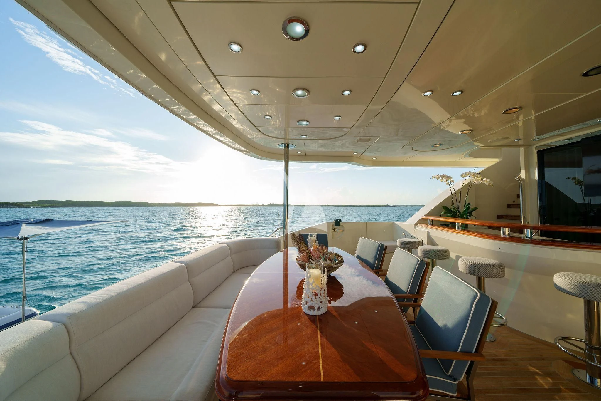 a boat on the water aboard BLACK SHEEP Yacht for Sale