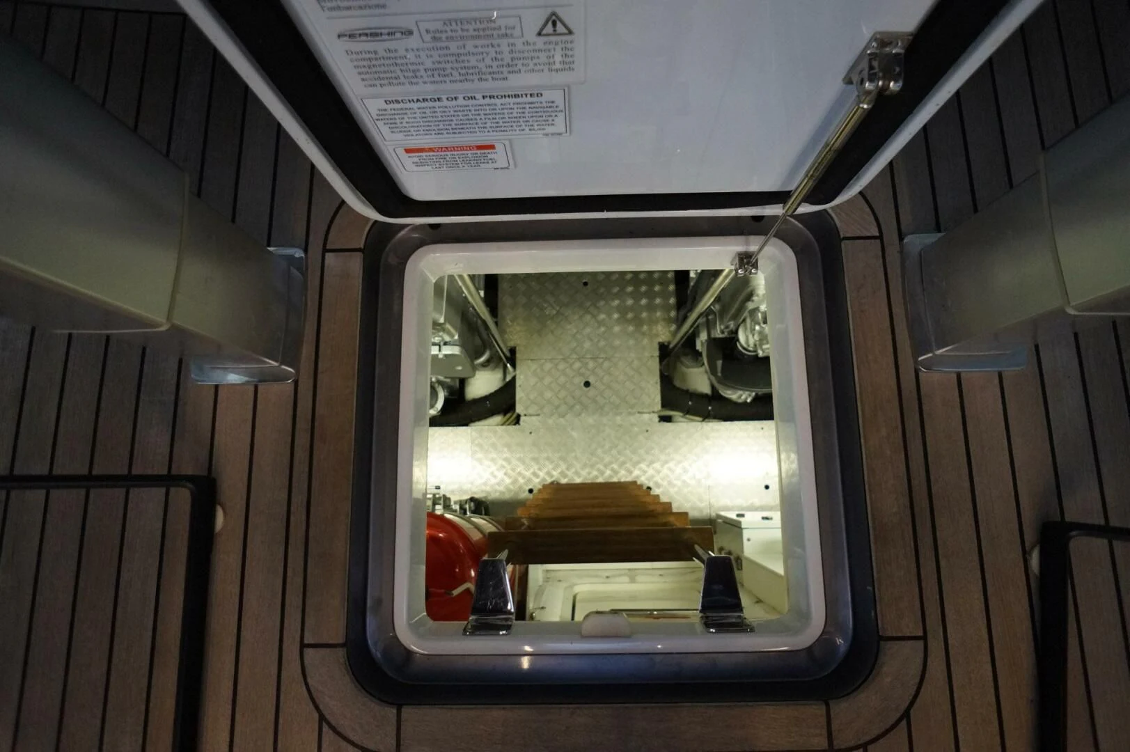 a machine with a green tank aboard THE OFFICE Yacht for Sale