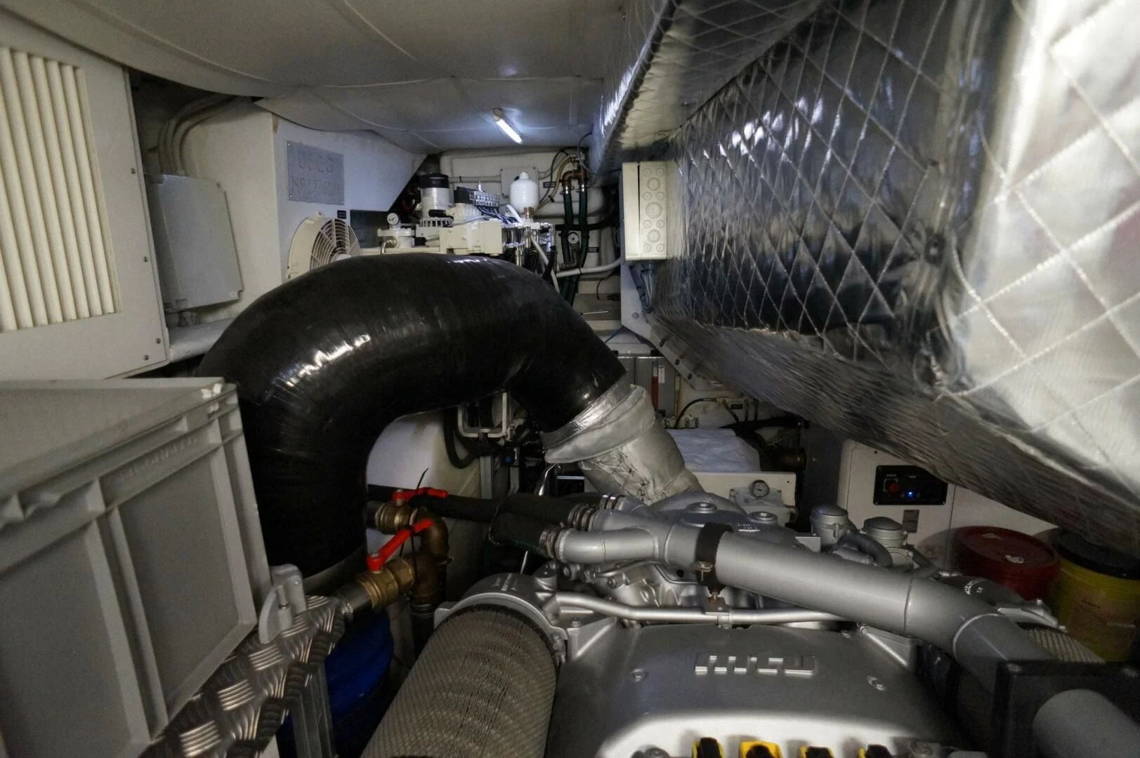 a large metal object in a room aboard THE OFFICE Yacht for Sale