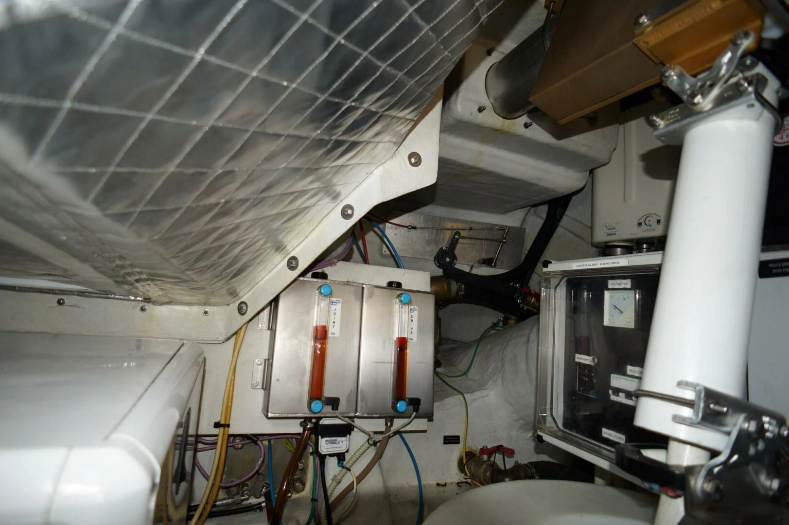a close-up of a machine aboard THE OFFICE Yacht for Sale