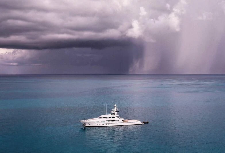 a boat in the water aboard V6 Yacht for Sale