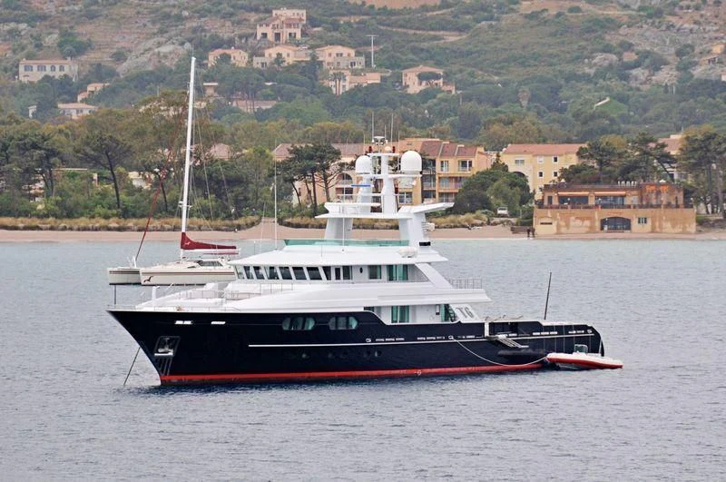 a boat in the water aboard V6 Yacht for Sale