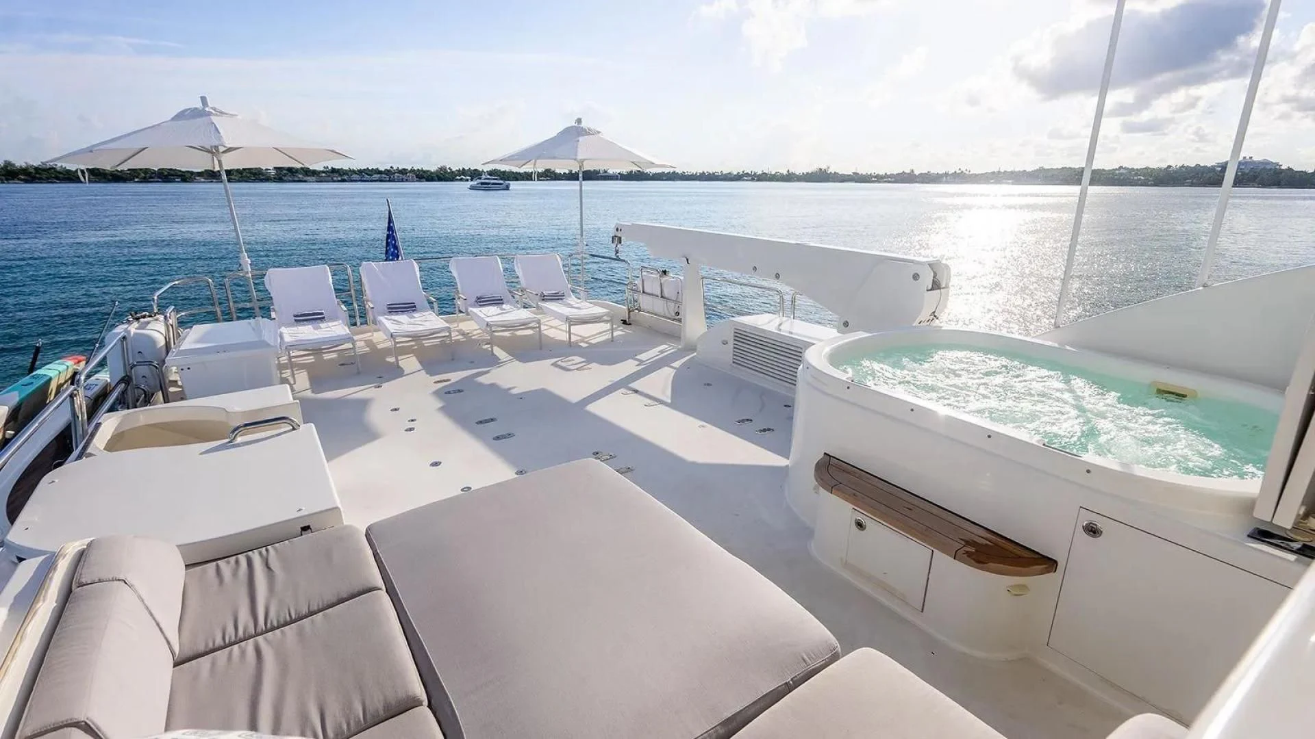 a boat on the water aboard KEMOSABE Yacht for Charter