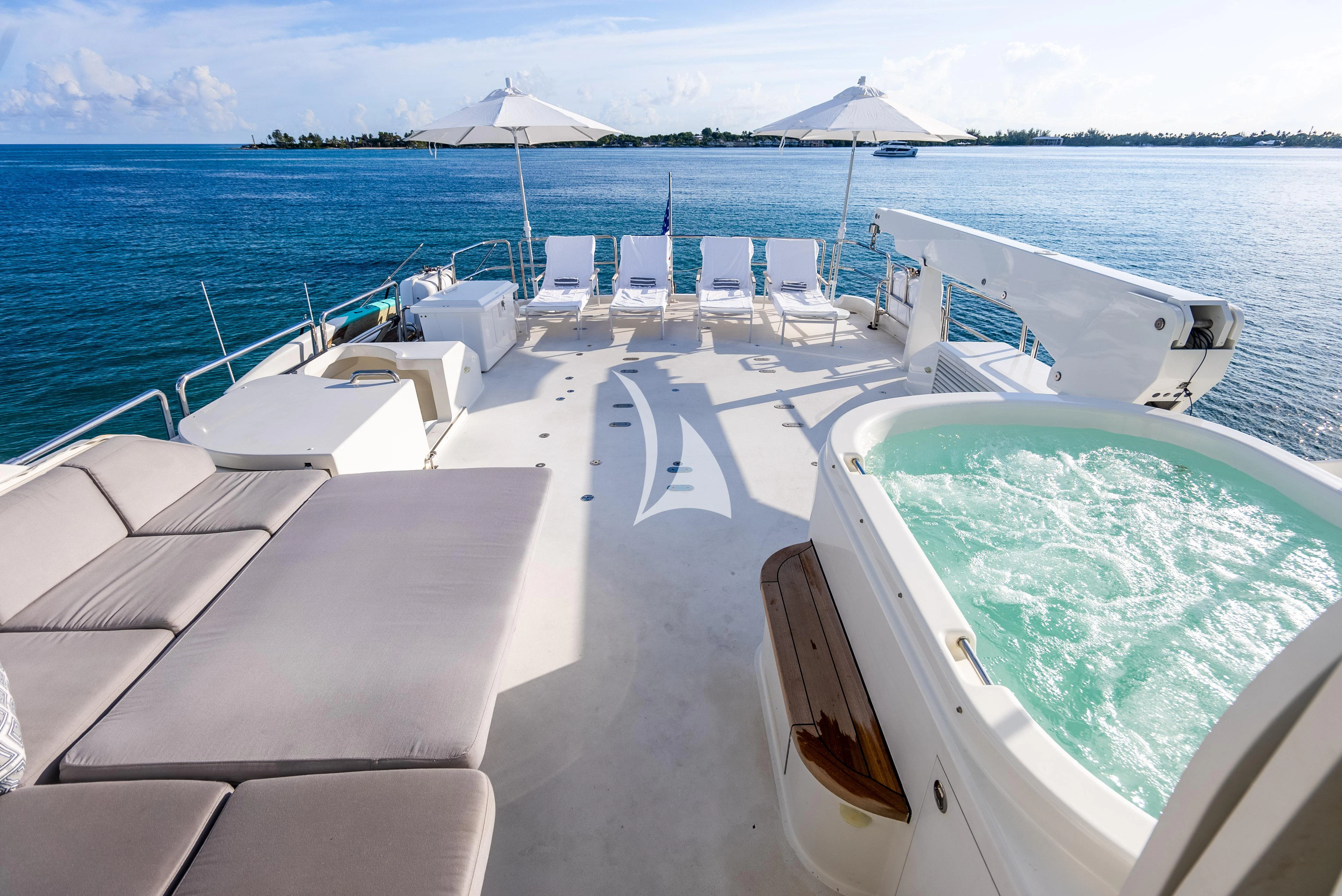 a boat on the water aboard KEMOSABE Yacht for Charter