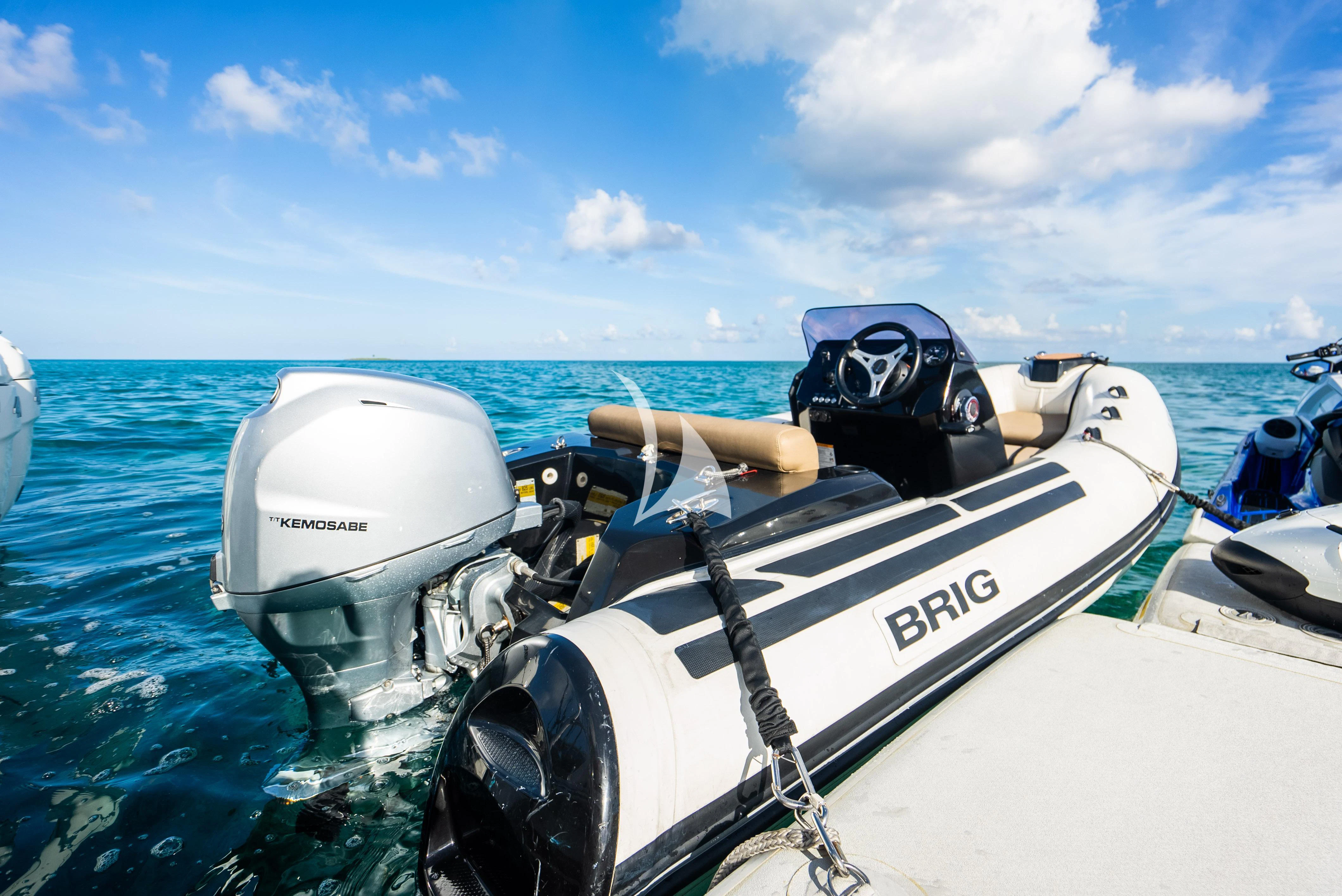 a boat with scuba gear aboard KEMOSABE Yacht for Charter