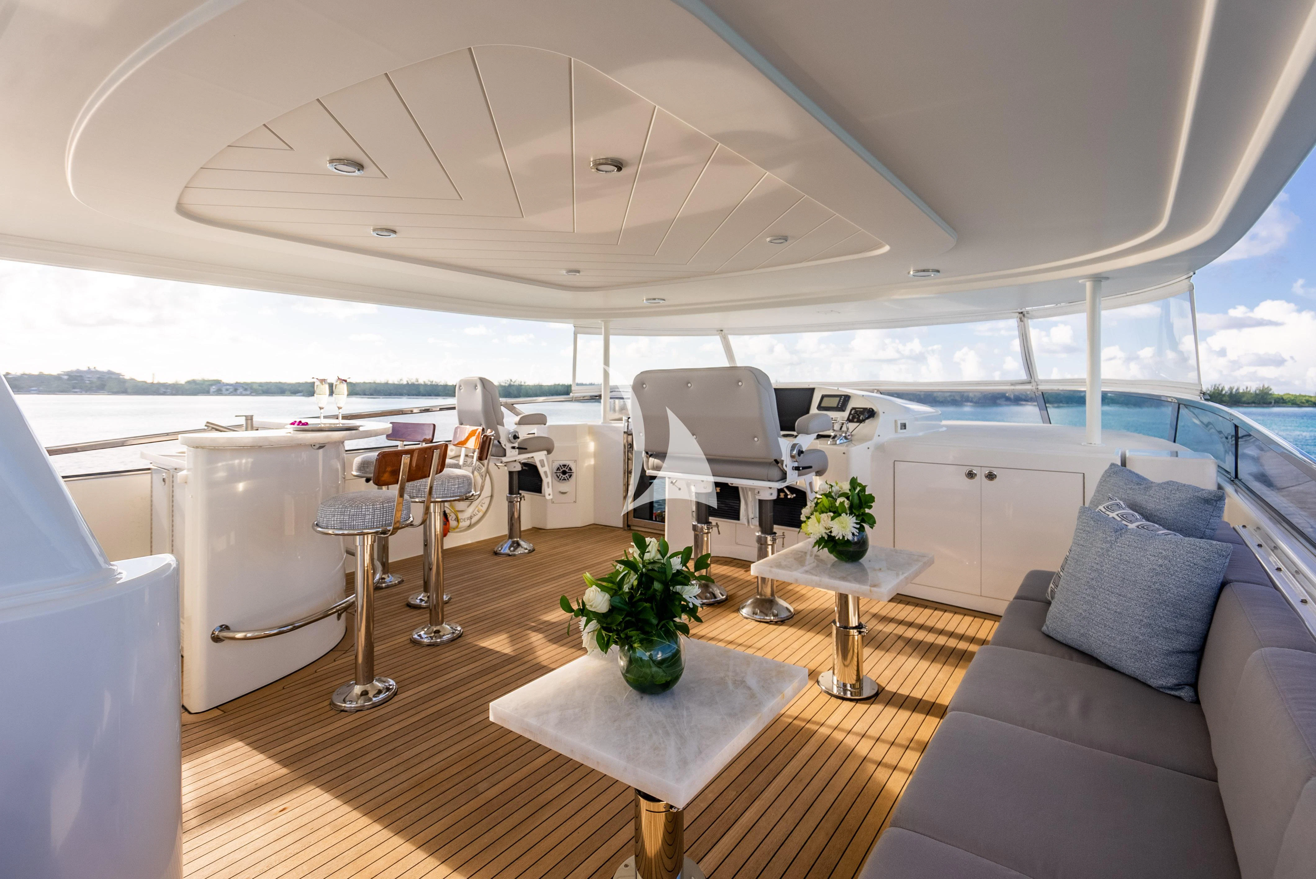 inside of a yacht aboard KEMOSABE Yacht for Charter
