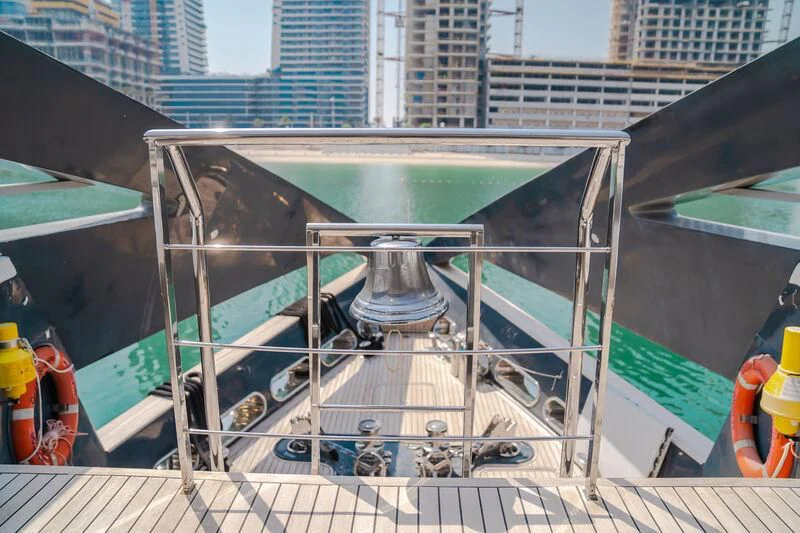 a metal structure with a metal frame aboard OCEAN SAPPHIRE Yacht for Sale