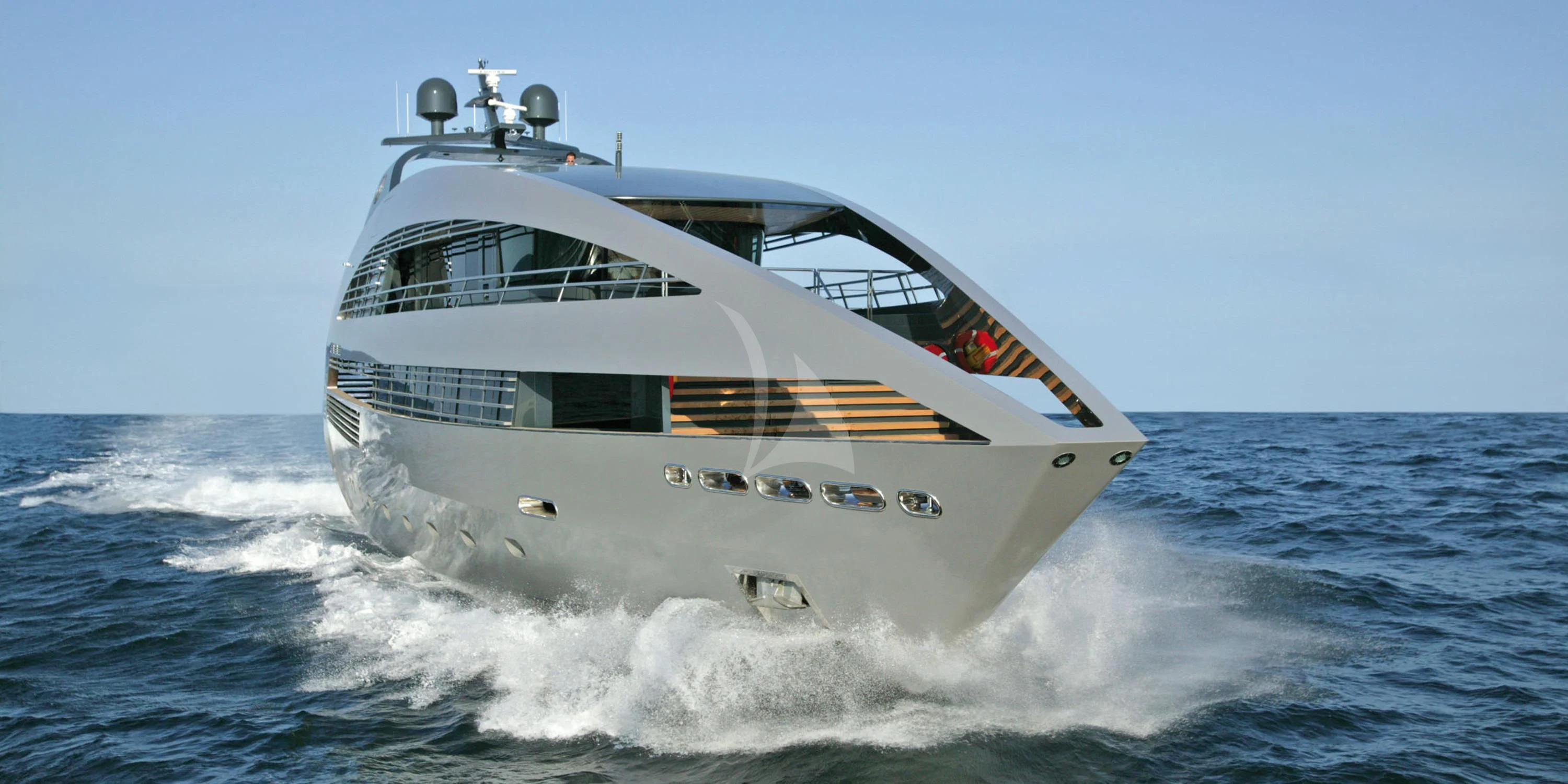 a boat on the water aboard OCEAN SAPPHIRE Yacht for Sale
