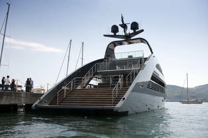 a boat on the water aboard OCEAN SAPPHIRE Yacht for Sale