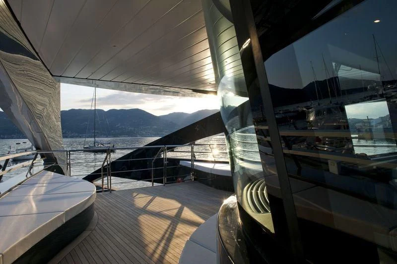a boat on the water aboard OCEAN SAPPHIRE Yacht for Sale