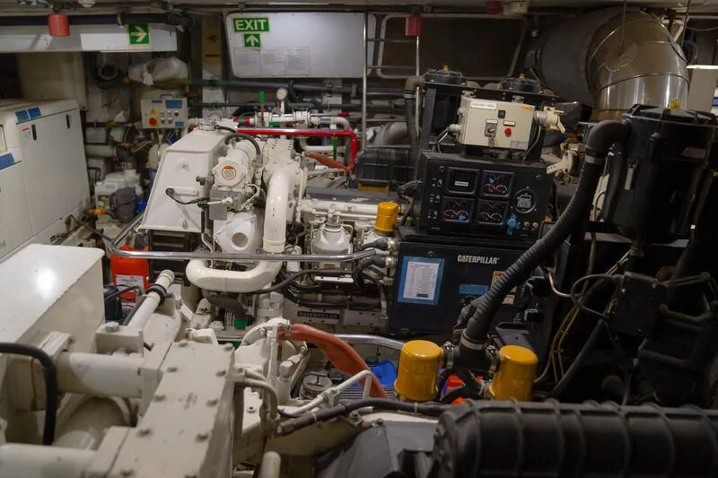 a machine with wires aboard OCEAN SAPPHIRE Yacht for Sale