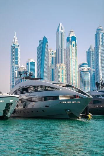 a boat in the water aboard OCEAN SAPPHIRE Yacht for Sale