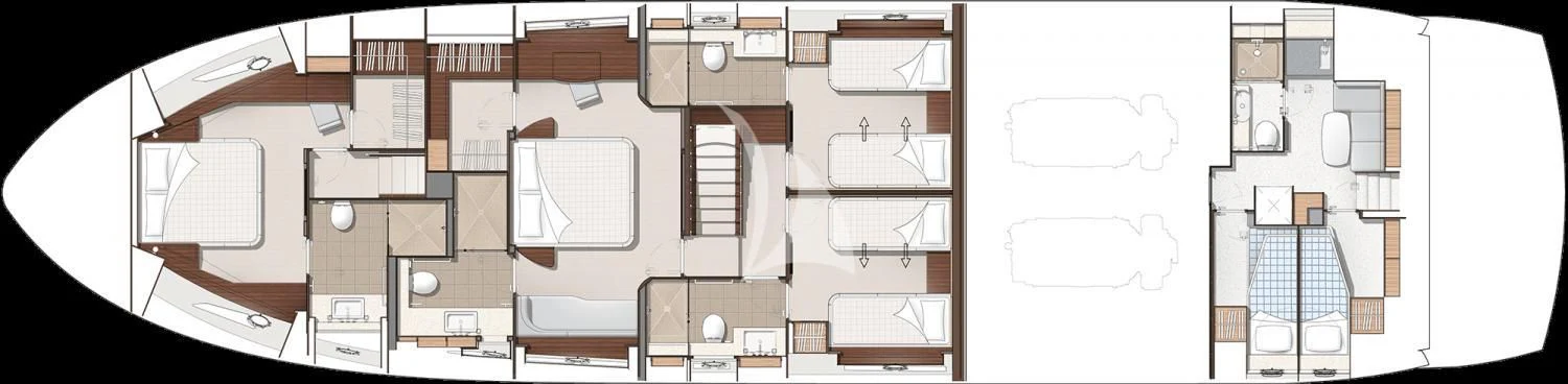 diagram aboard BLACK MAMBA Yacht for Charter