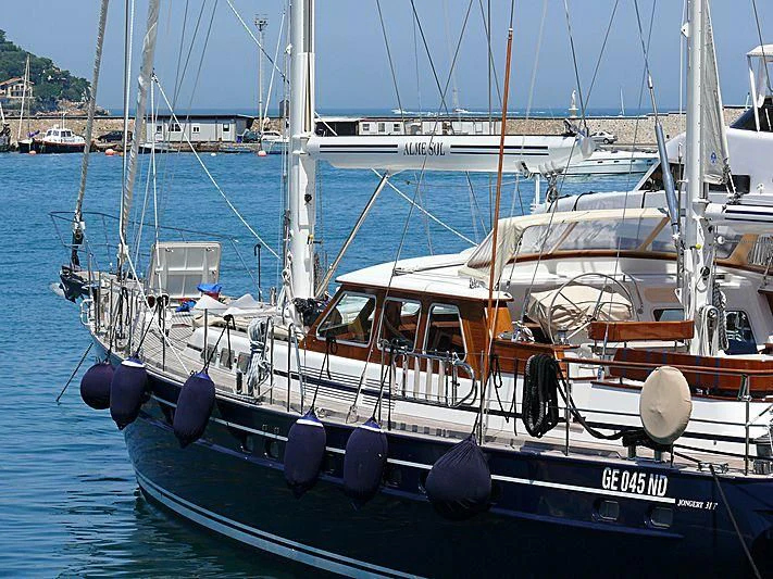a boat in the water aboard ALME SOL Yacht for Sale