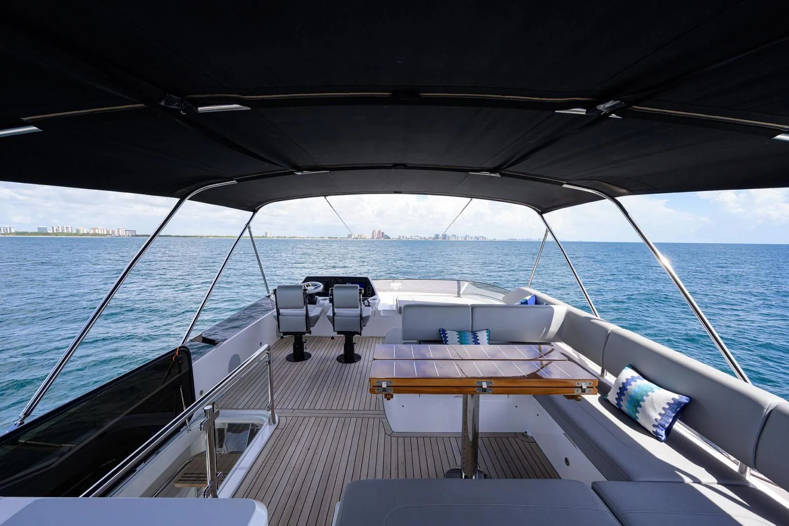 a boat on the water aboard NIGHT STAR Yacht for Sale