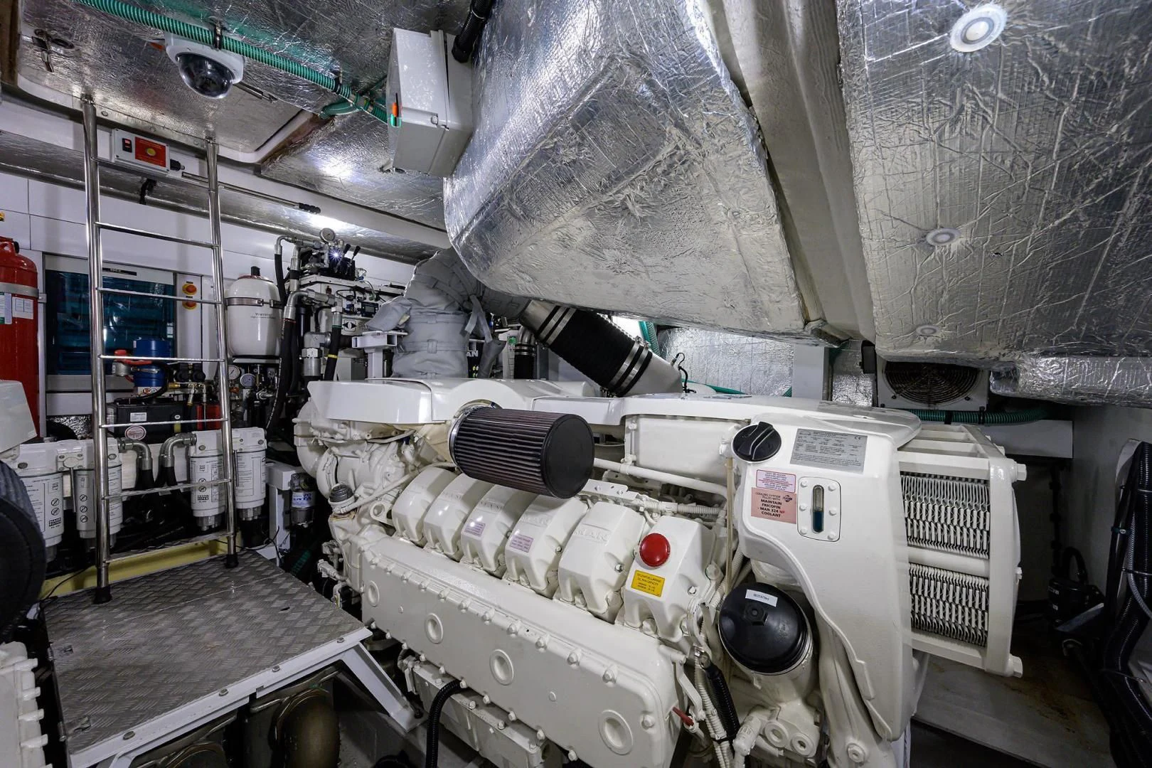 a room with a machine aboard NIGHT STAR Yacht for Sale