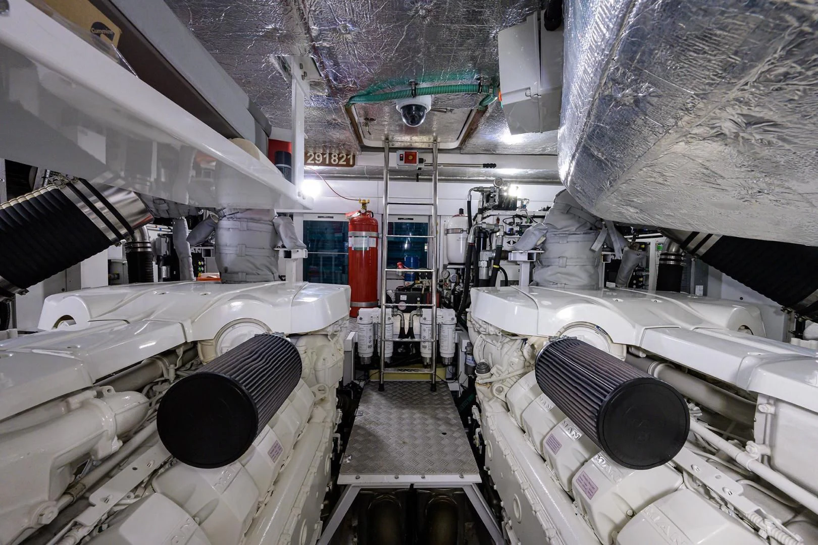 a room with machinery aboard NIGHT STAR Yacht for Sale