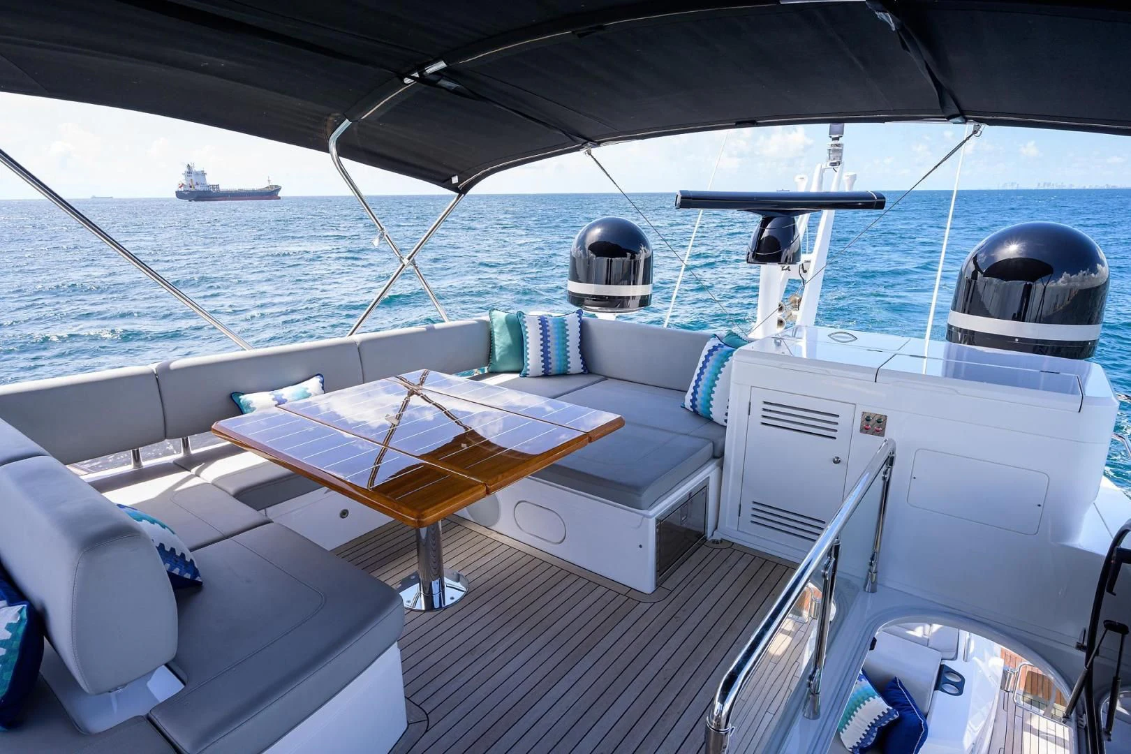 a boat on the water aboard NIGHT STAR Yacht for Sale