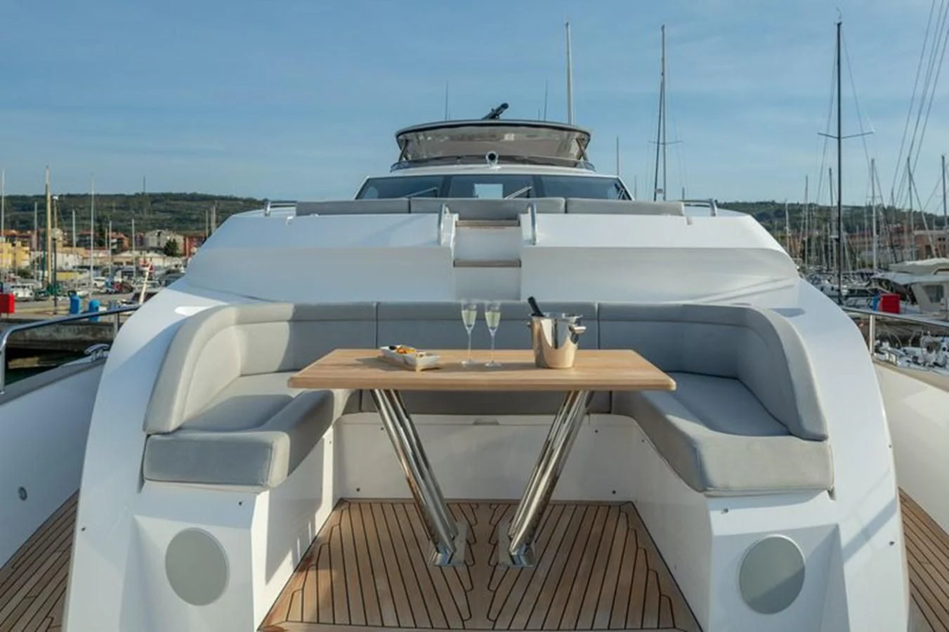 a boat on the water aboard MR K IRISTON Yacht for Sale