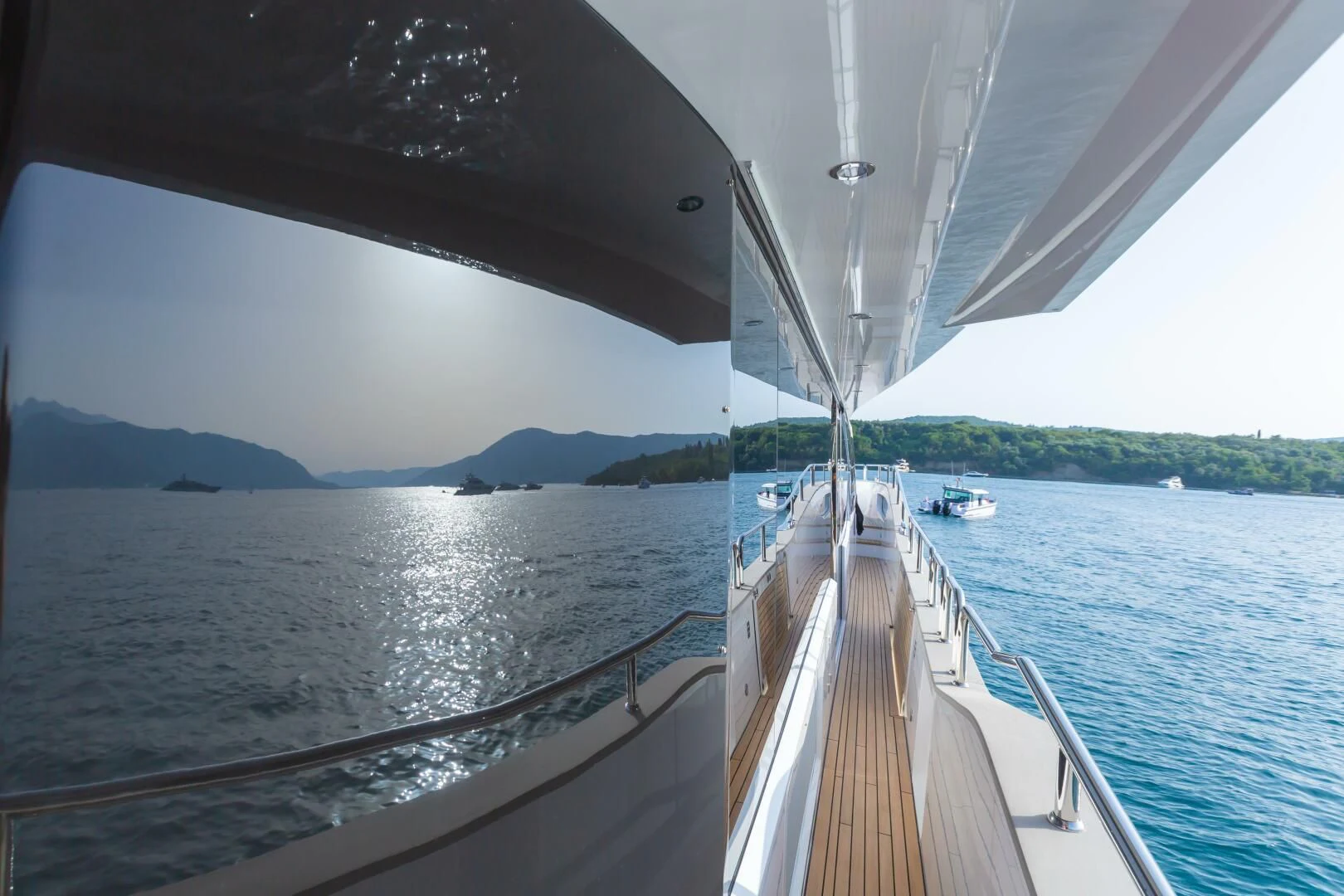 a boat on the water aboard MR K IRISTON Yacht for Sale