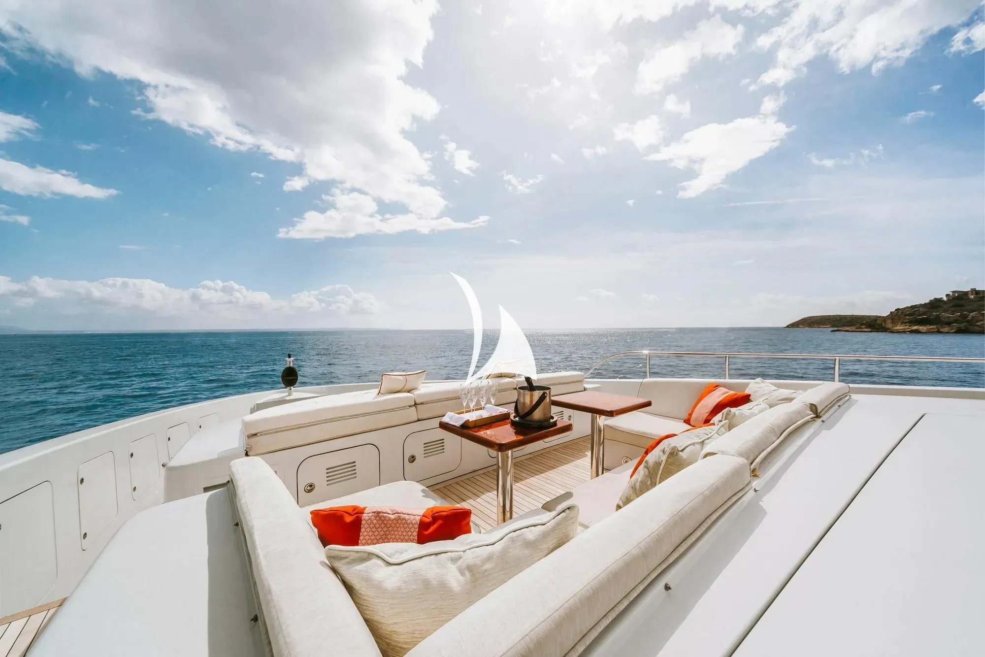 a boat on the water aboard DAISY D Yacht for Sale