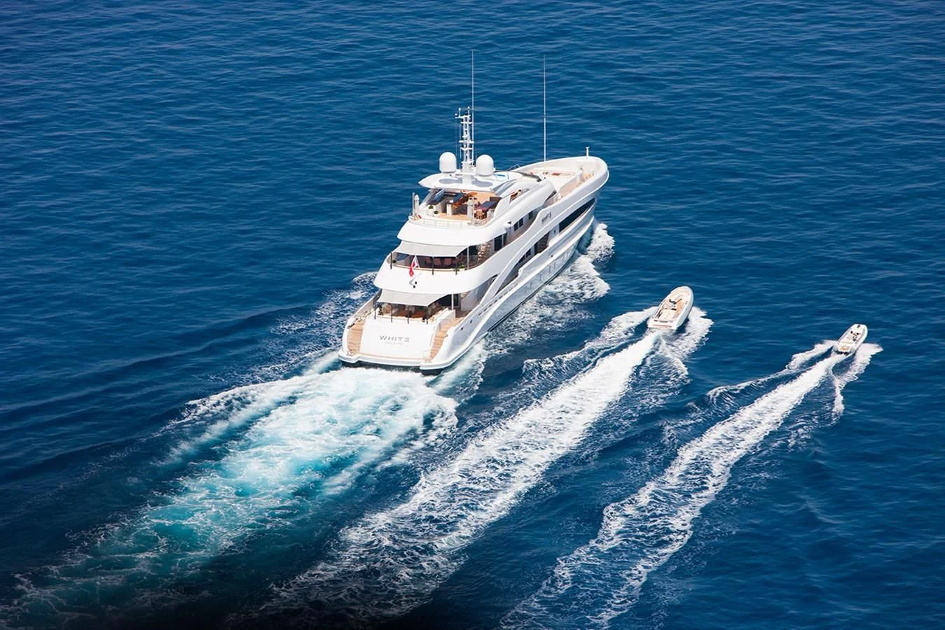 a ship in the water aboard DAISY D Yacht for Sale