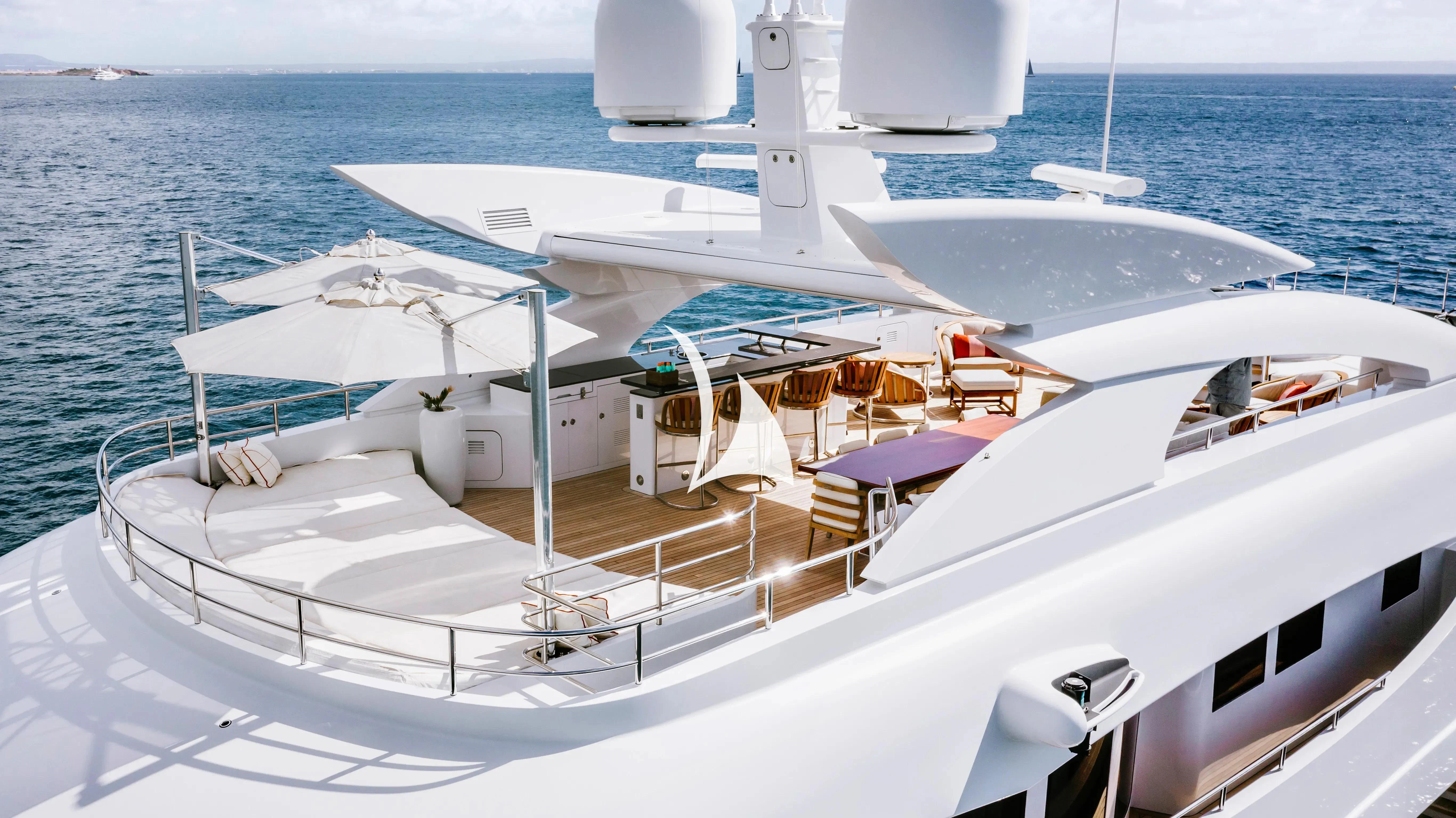 a boat on the water aboard DAISY D Yacht for Sale