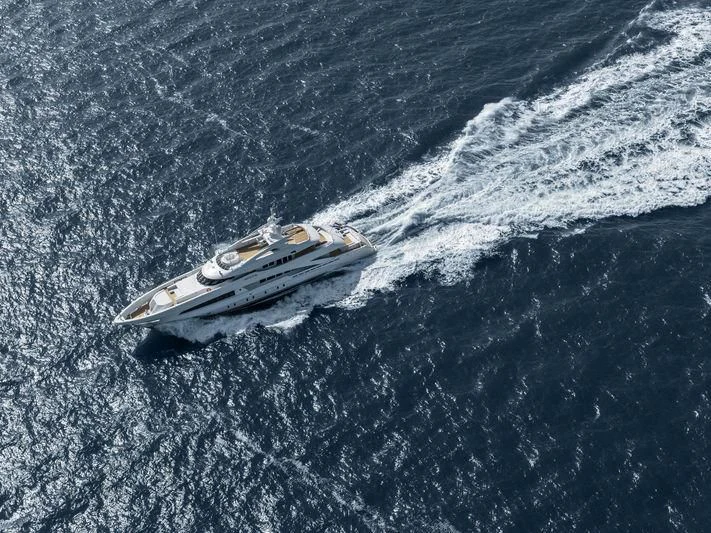 a car driving on a road aboard DAISY D Yacht for Sale