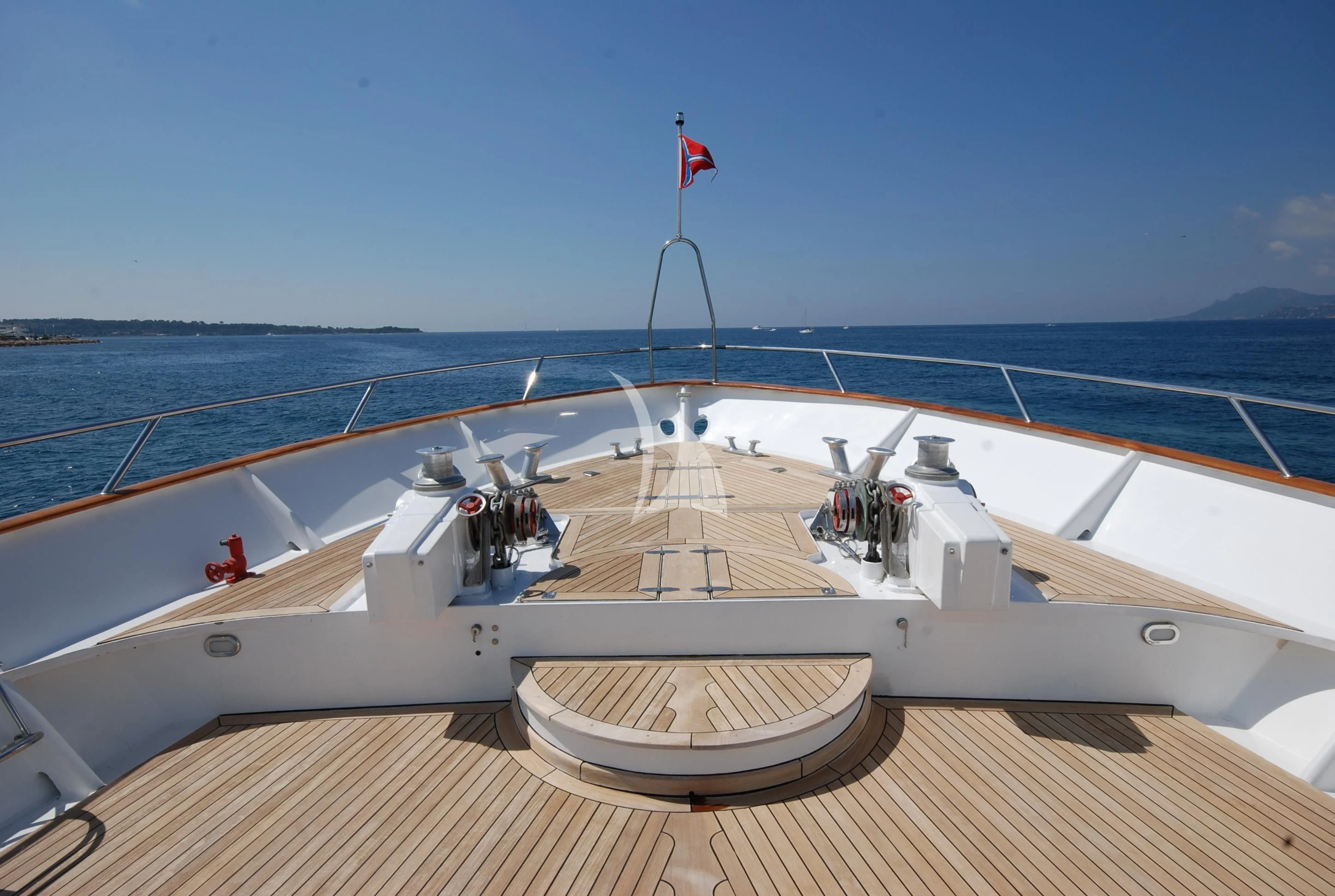 a boat on the water aboard ATLANTIC ENDEAVOUR Yacht for Charter