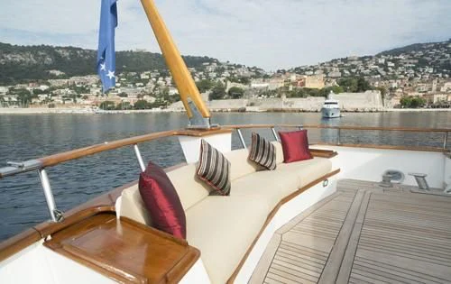 a boat on the water aboard ATLANTIC ENDEAVOUR Yacht for Charter