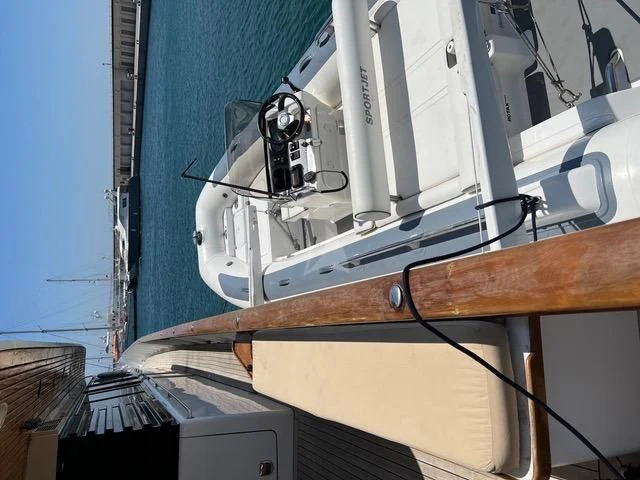 a large white machine aboard ATLANTIC ENDEAVOUR Yacht for Charter