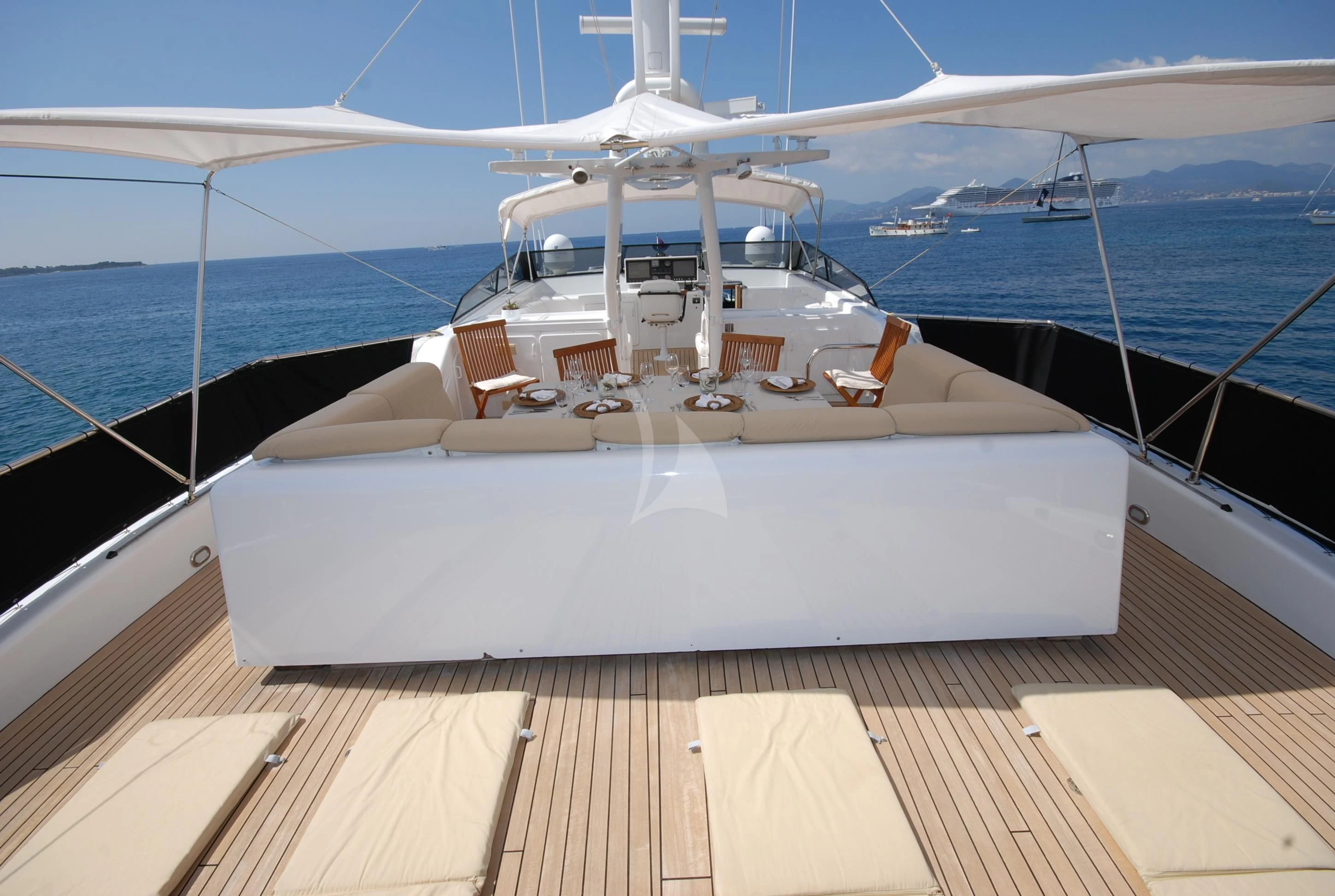 a boat on the water aboard ATLANTIC ENDEAVOUR Yacht for Charter