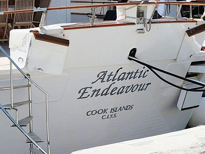 text, letter aboard ATLANTIC ENDEAVOUR Yacht for Charter