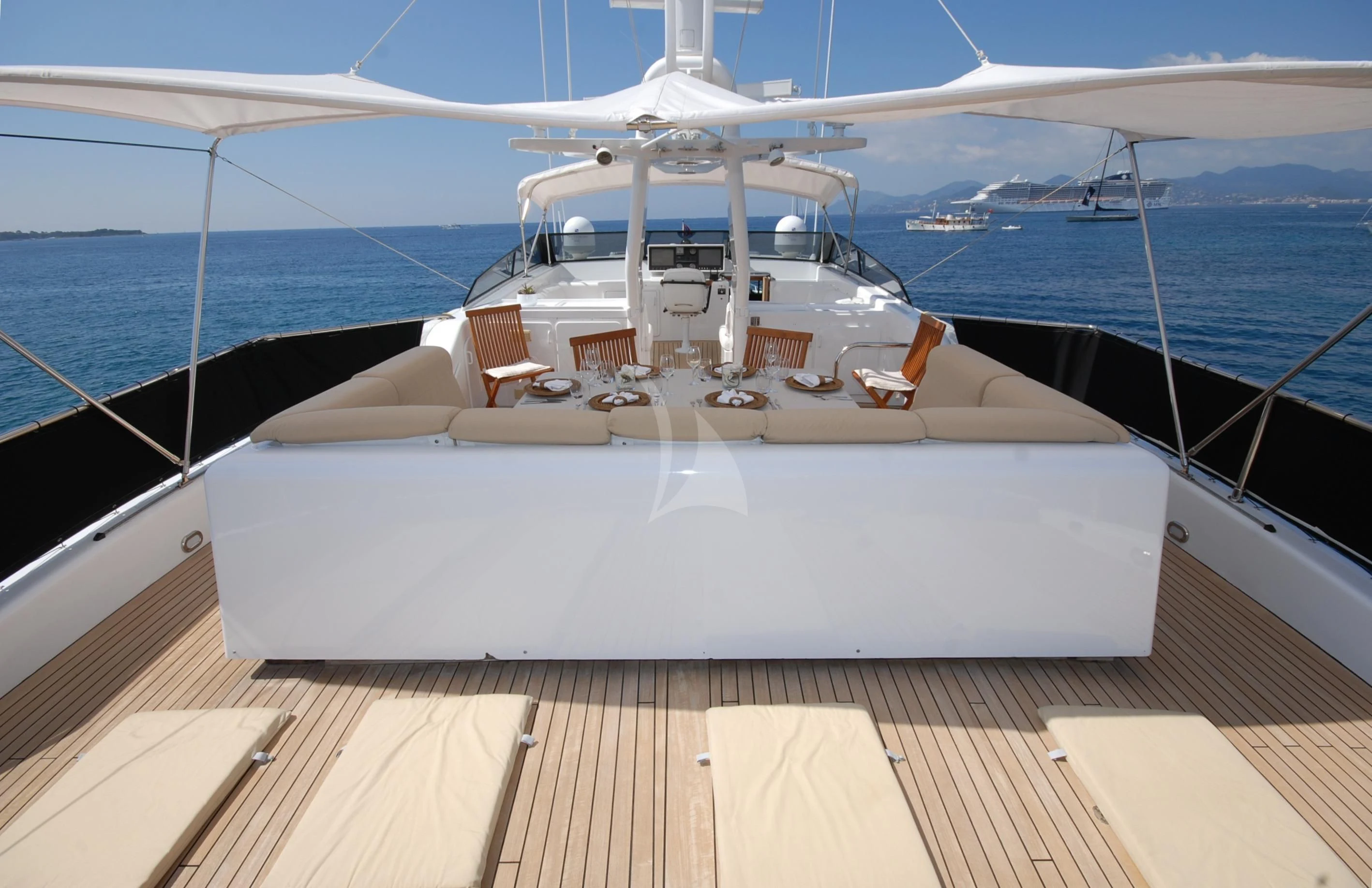 a boat on the water aboard ATLANTIC ENDEAVOUR Yacht for Charter