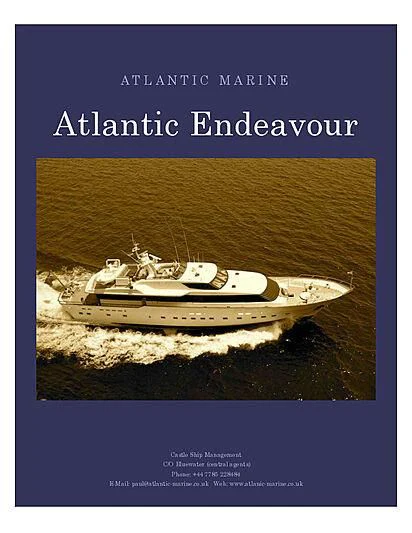 a boat on the water aboard ATLANTIC ENDEAVOUR Yacht for Charter