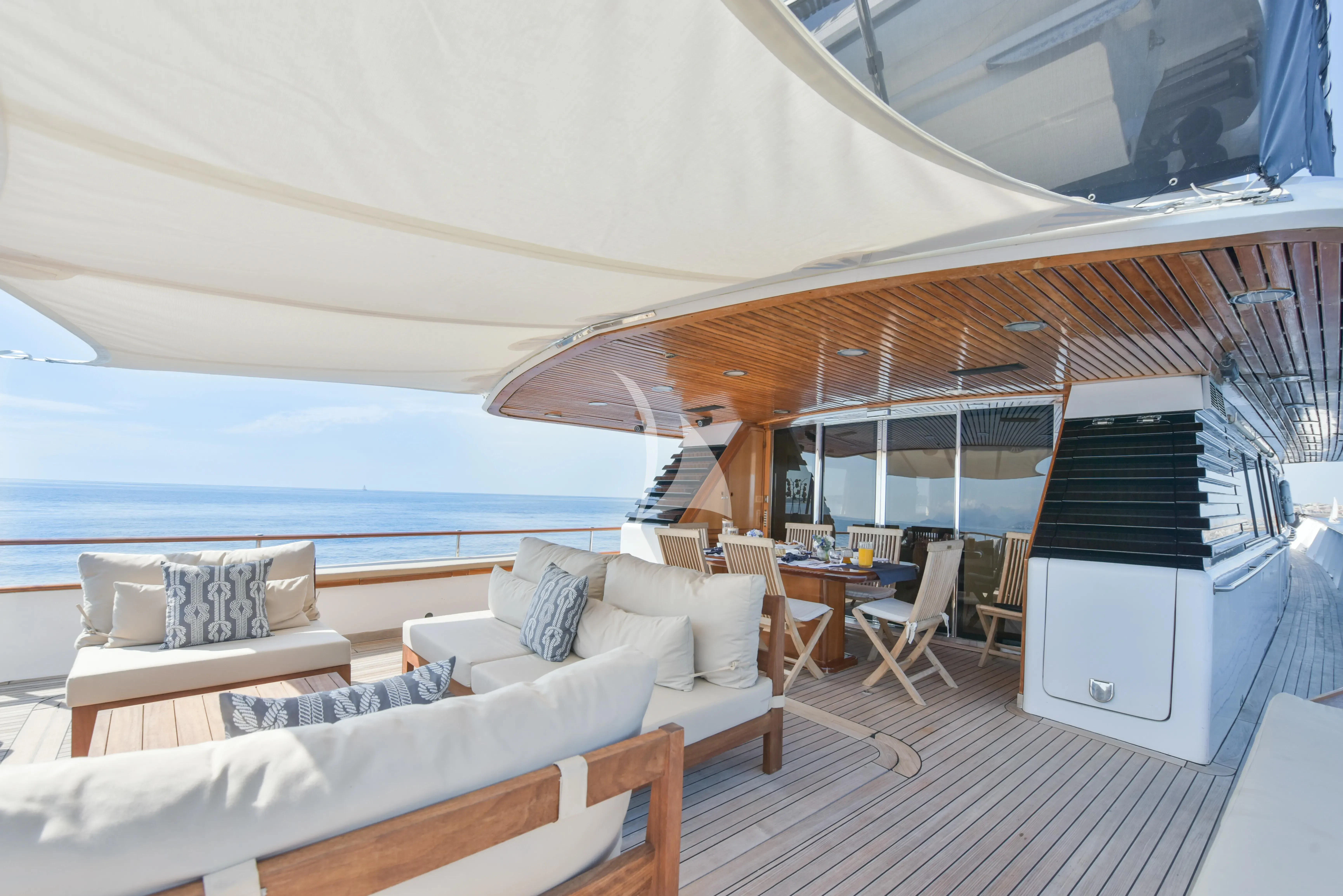 a boat on the water aboard ATLANTIC ENDEAVOUR Yacht for Charter