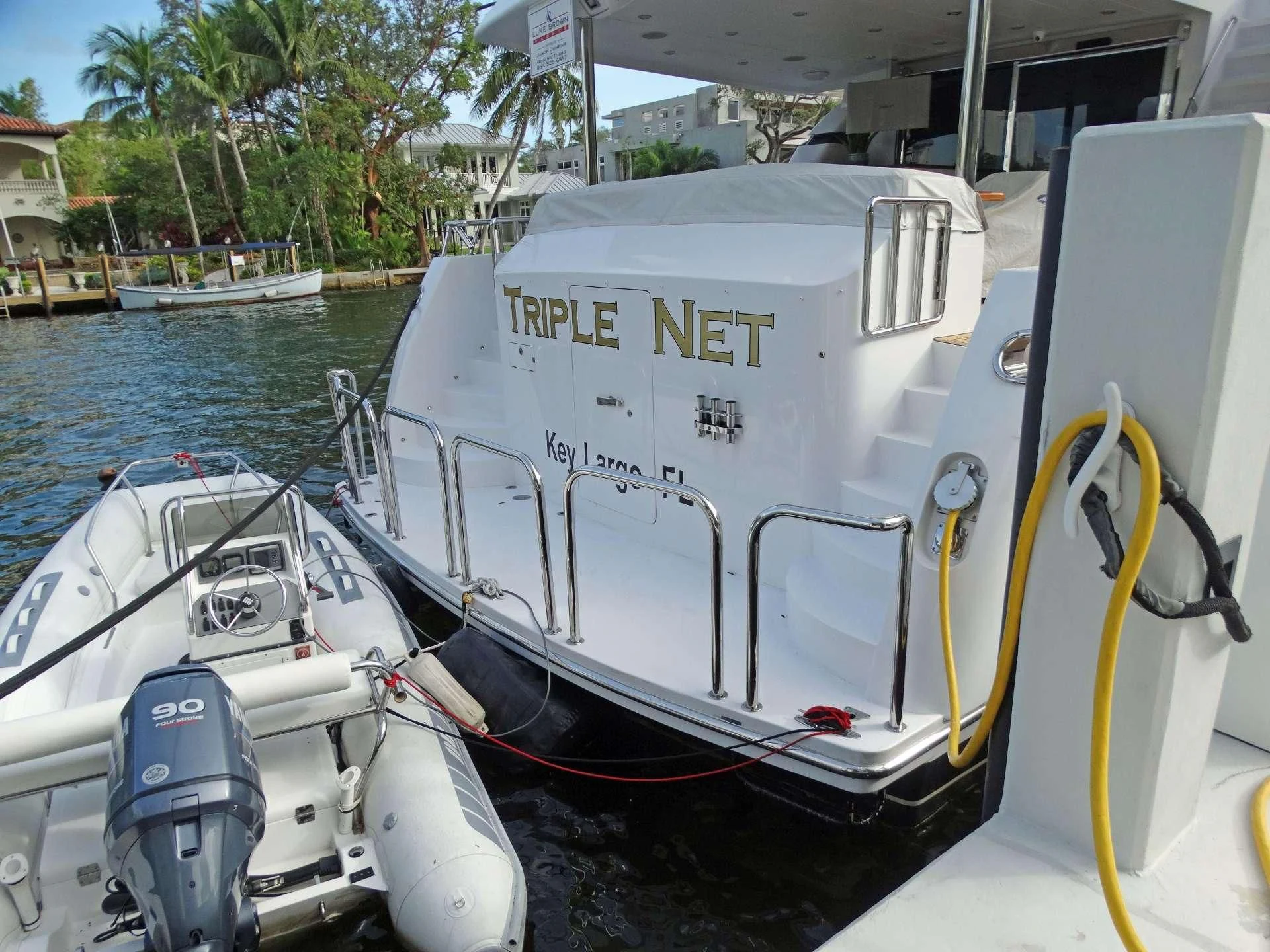 a boat on the water aboard SLIPAWAY Yacht for Sale