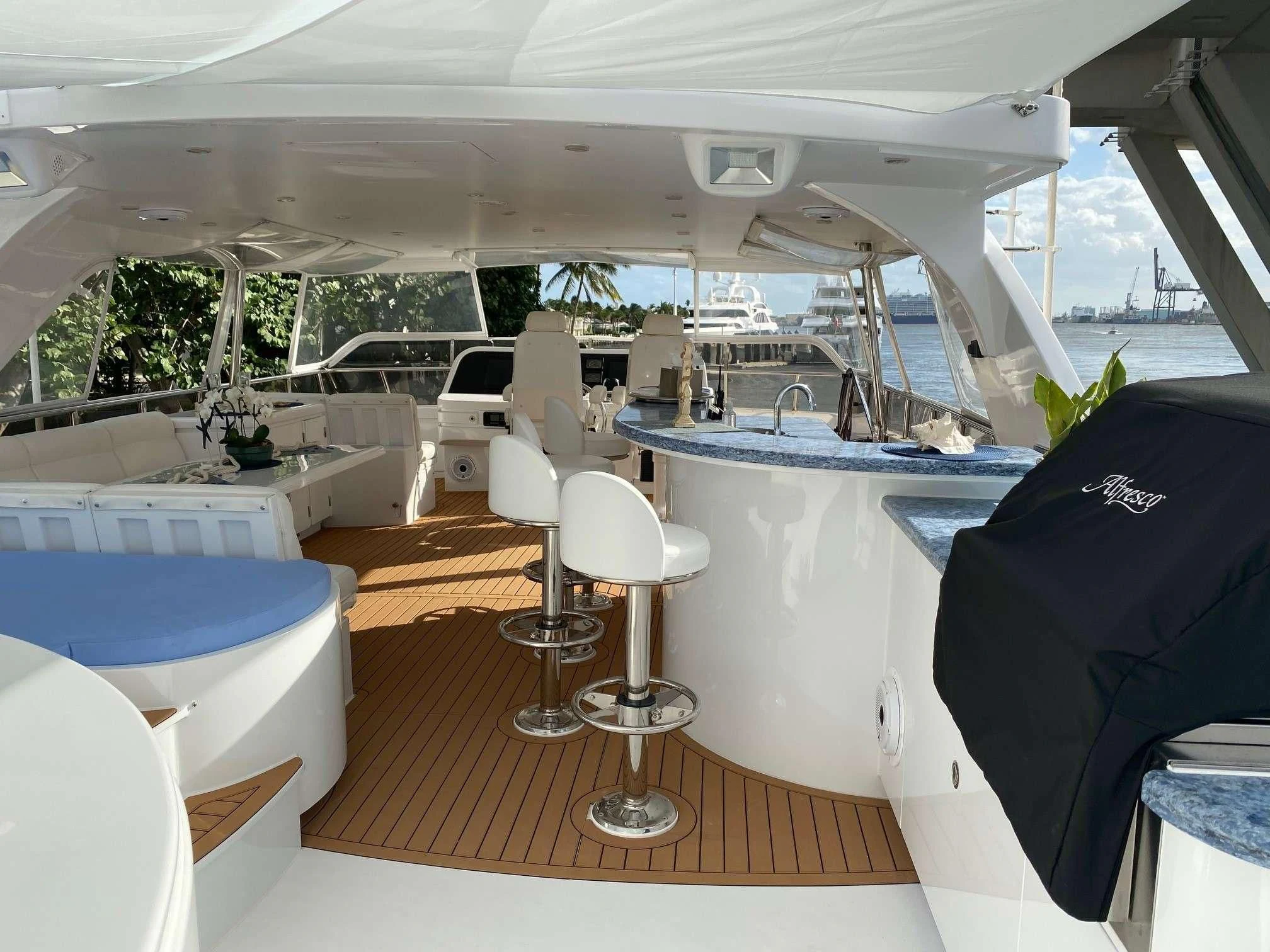 inside of a boat aboard SLIPAWAY Yacht for Sale